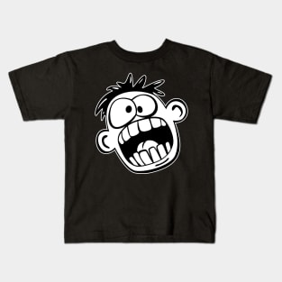 Funny Face Cartoon Kids T-Shirt